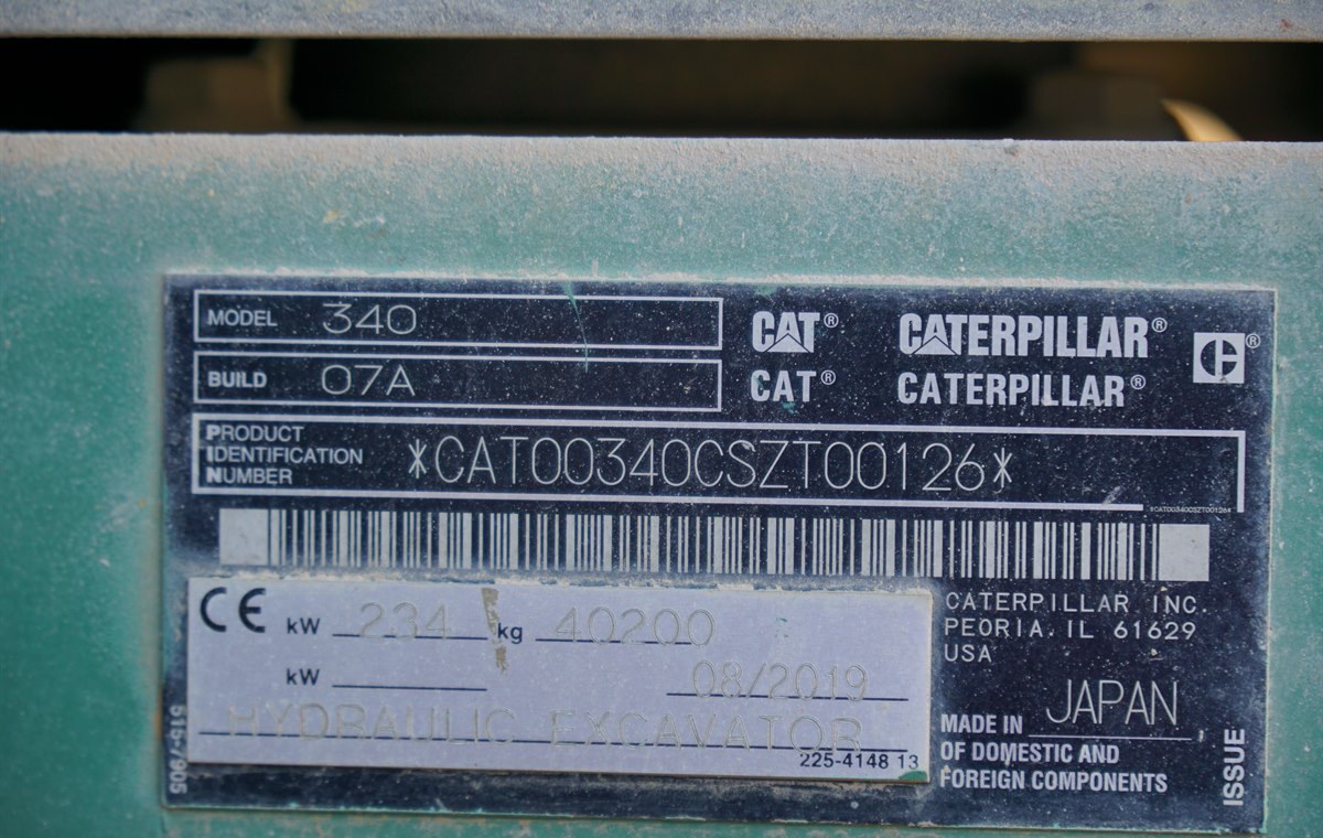 Used CAT340D Excavator detail photo