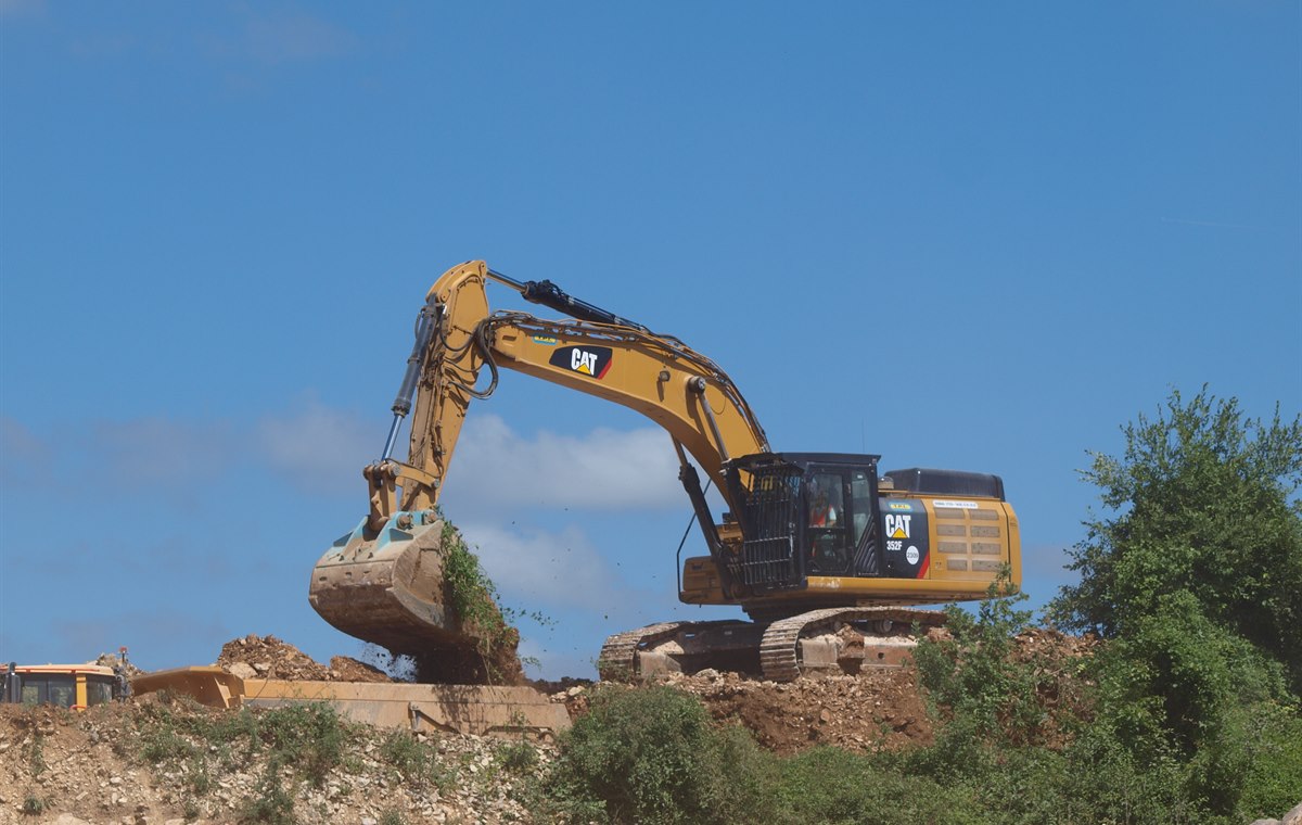 Used CAT349E Excavator detail photo