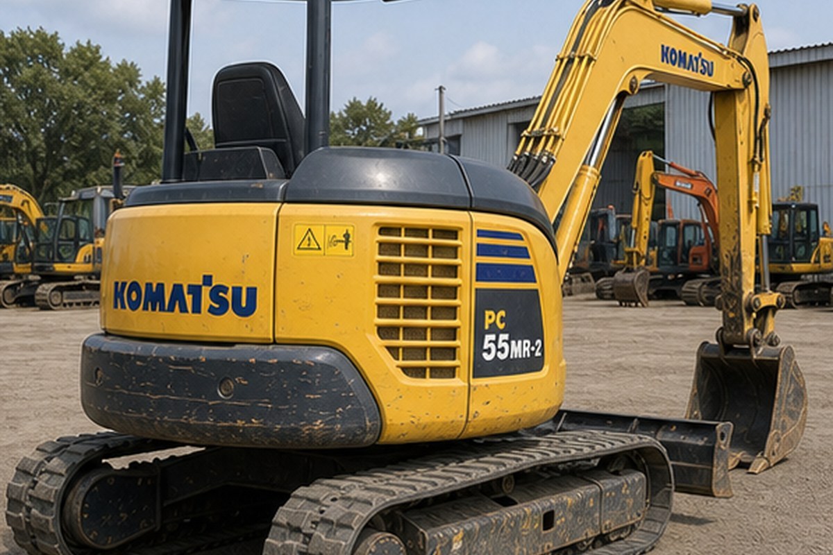 Used Komatsu 55MR Excavator detail photo