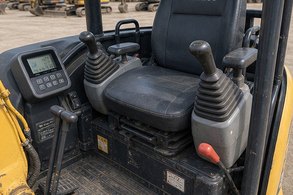 Used Komatsu 55MR Excavator detail photo