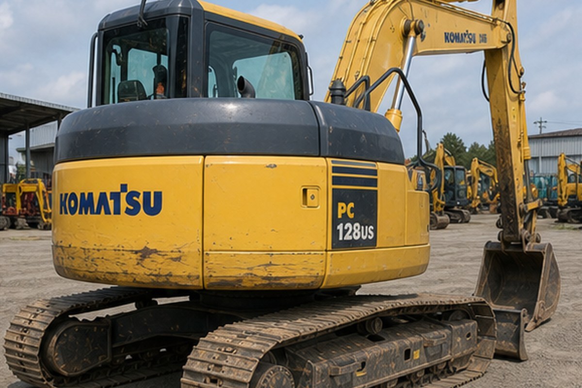 Used Komatsu PC128US Excavator detail photo