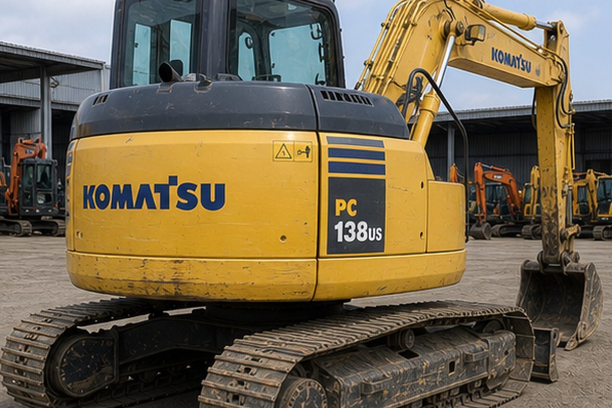 Used Komatsu PC138US Excavator detail photo