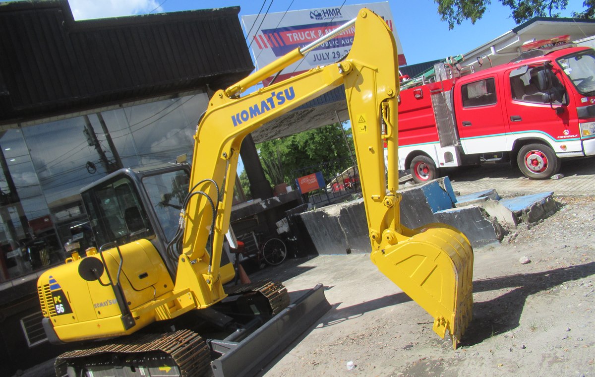 Used Komatsu PC56 Excavator detail photo