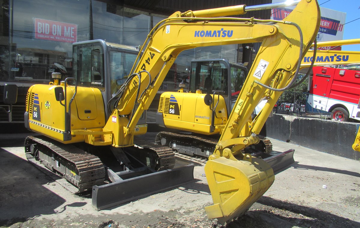 Used Komatsu PC56 Excavator detail photo