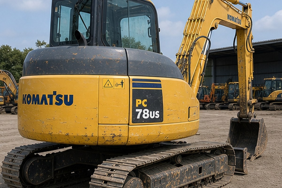 Used Komatsu PC78US Excavator detail photo